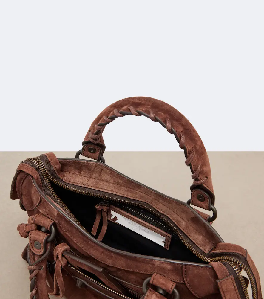 Balenciaga Le City Mini suede top-handle bag | Thumbnail 2 Balenciaga Le City Mini suede top-handle bag | Thumbnail 2