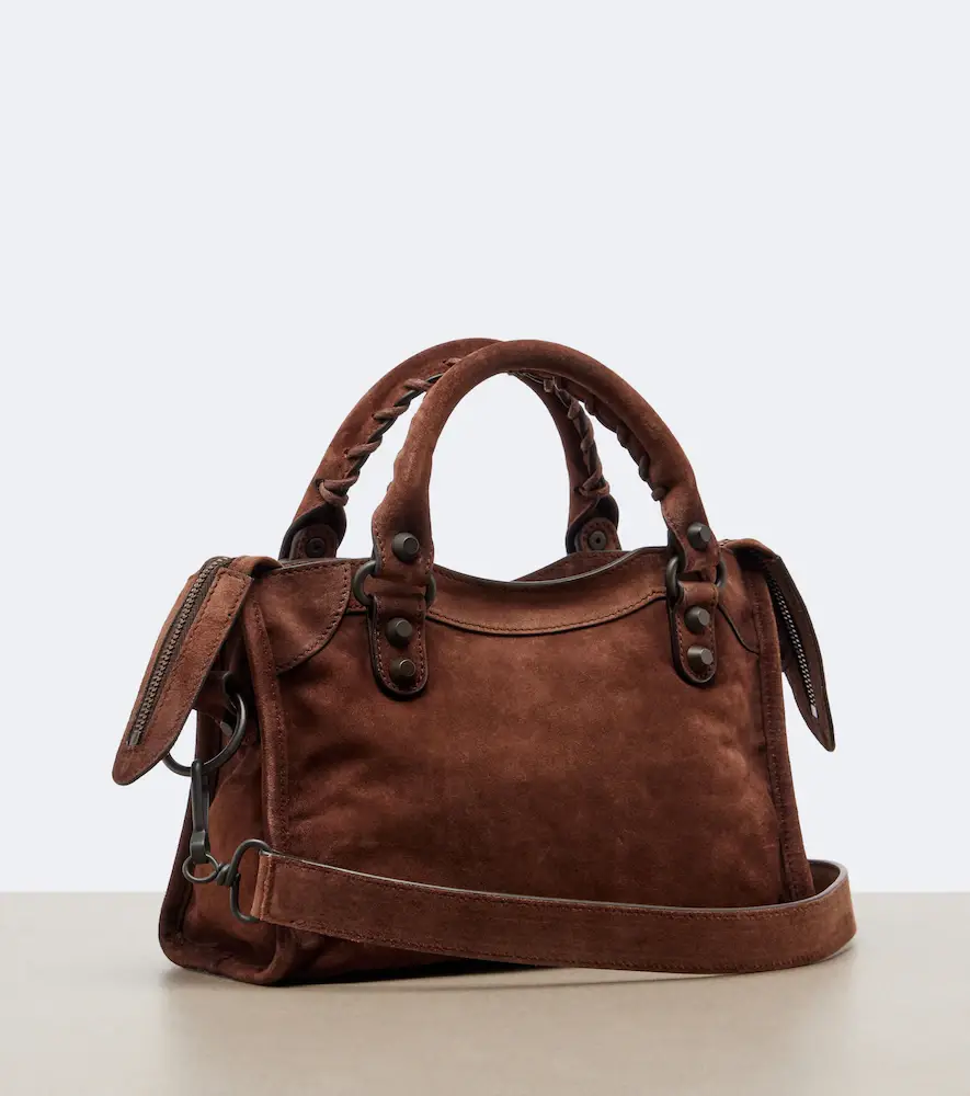 Balenciaga Le City Mini suede top-handle bag | Thumbnail 3 Balenciaga Le City Mini suede top-handle bag | Thumbnail 3