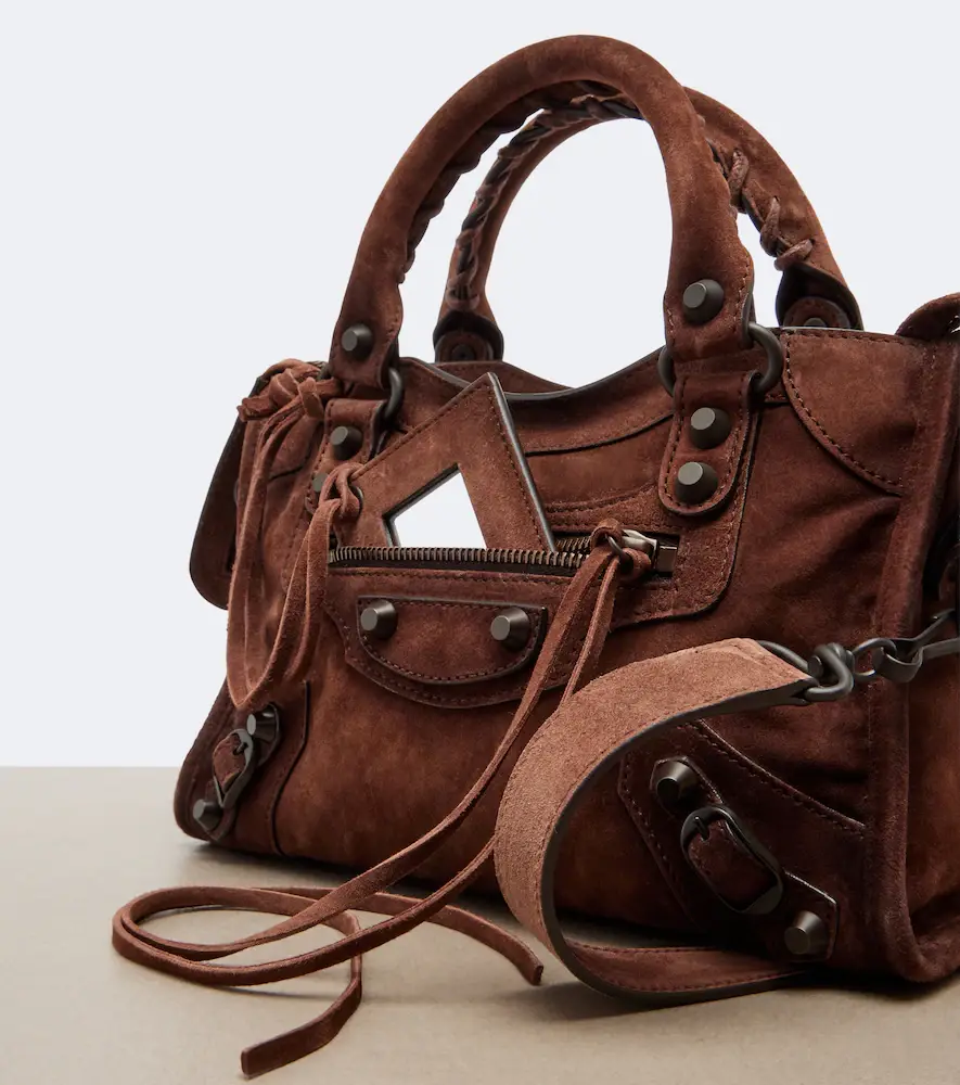 Balenciaga Le City Mini suede top-handle bag | Thumbnail 4 Balenciaga Le City Mini suede top-handle bag | Thumbnail 4