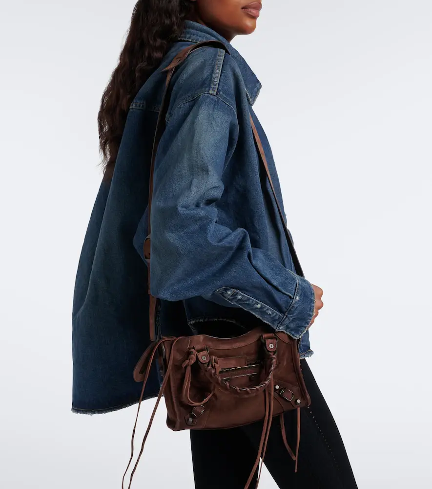 Balenciaga Le City Mini suede top-handle bag | Thumbnail 5 Balenciaga Le City Mini suede top-handle bag | Thumbnail 5