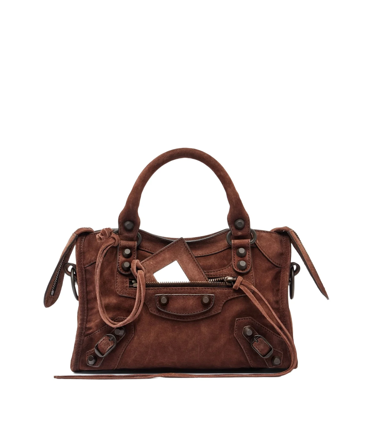 Le City Mini suede top-handle bag Le City Mini suede top-handle bag