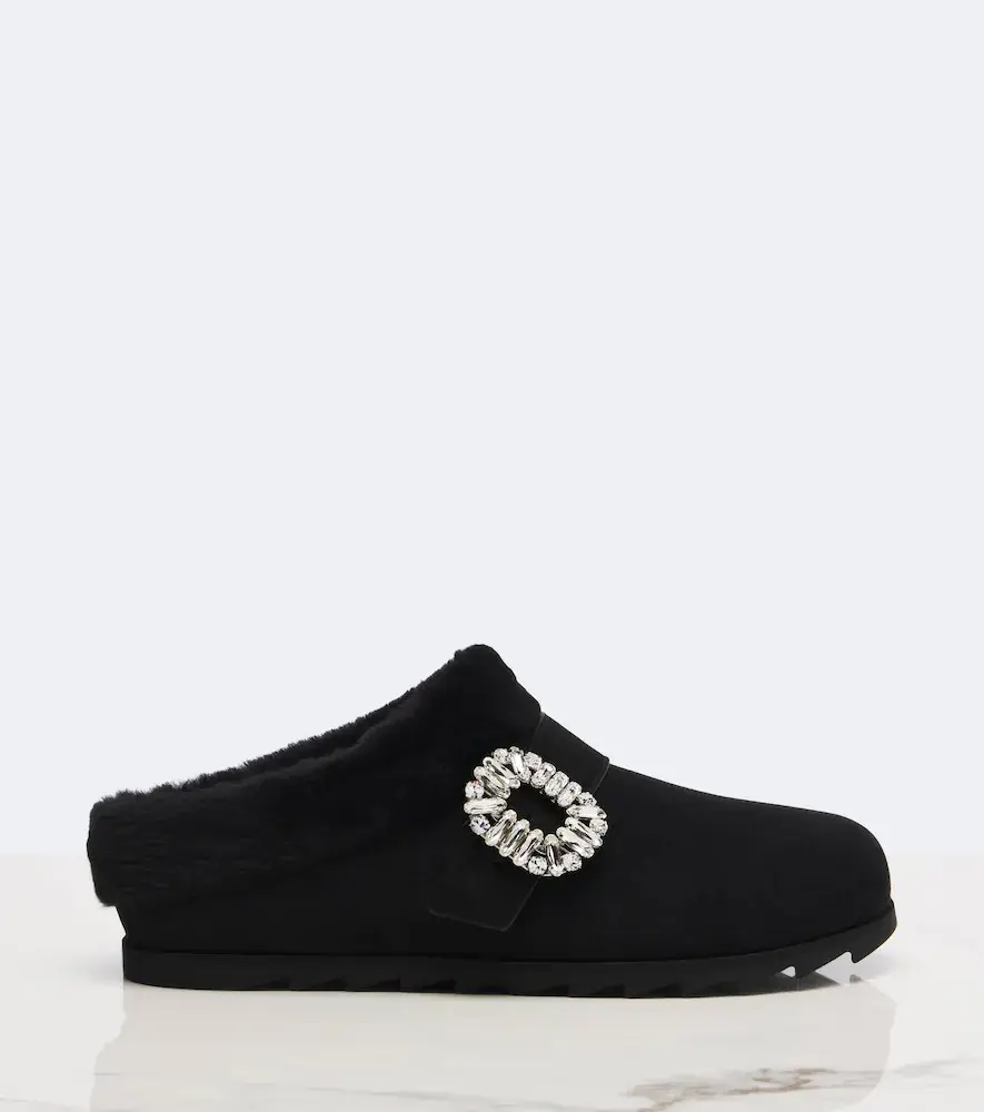 Roger Vivier Slidy Viv' suede mules | Thumbnail 3 Roger Vivier Slidy Viv' suede mules | Thumbnail 3