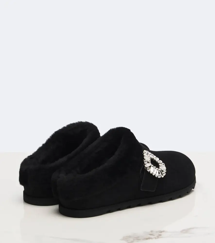 Roger Vivier Slidy Viv' suede mules | Thumbnail 4 Roger Vivier Slidy Viv' suede mules | Thumbnail 4