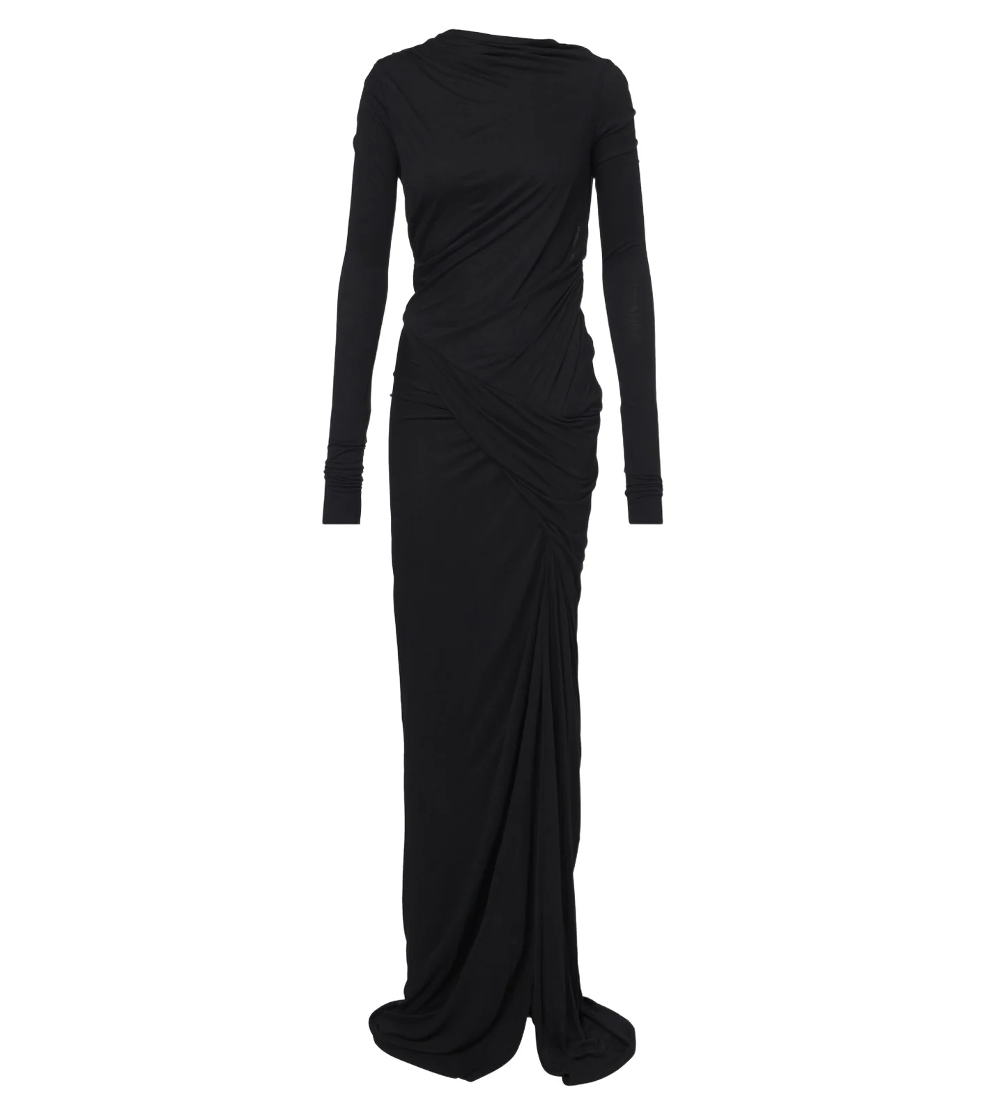 Rick Owens Lilies Shailee draped open-back jersey gown
