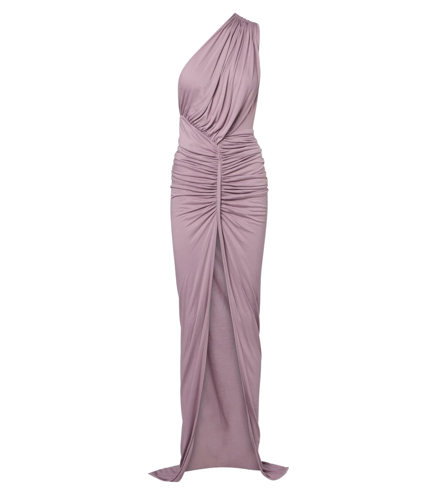 Lilies Avra ruched one-shoulder jersey gown Lilies Avra ruched one-shoulder jersey gown