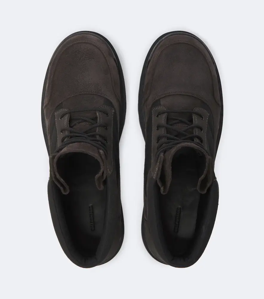 Balenciaga Combat Strike suede-trimmed lace-up boots | Thumbnail 2 Balenciaga Combat Strike suede-trimmed lace-up boots | Thumbnail 2