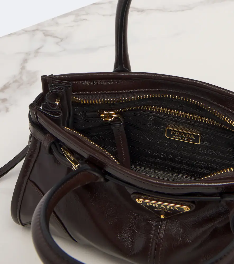 Prada Bonnie Mini leather top-handle bag | Thumbnail 2 Prada Bonnie Mini leather top-handle bag | Thumbnail 2