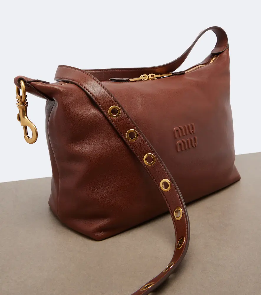 Miu Miu Spirit leather shoulder bag | Thumbnail 4 Miu Miu Spirit leather shoulder bag | Thumbnail 4