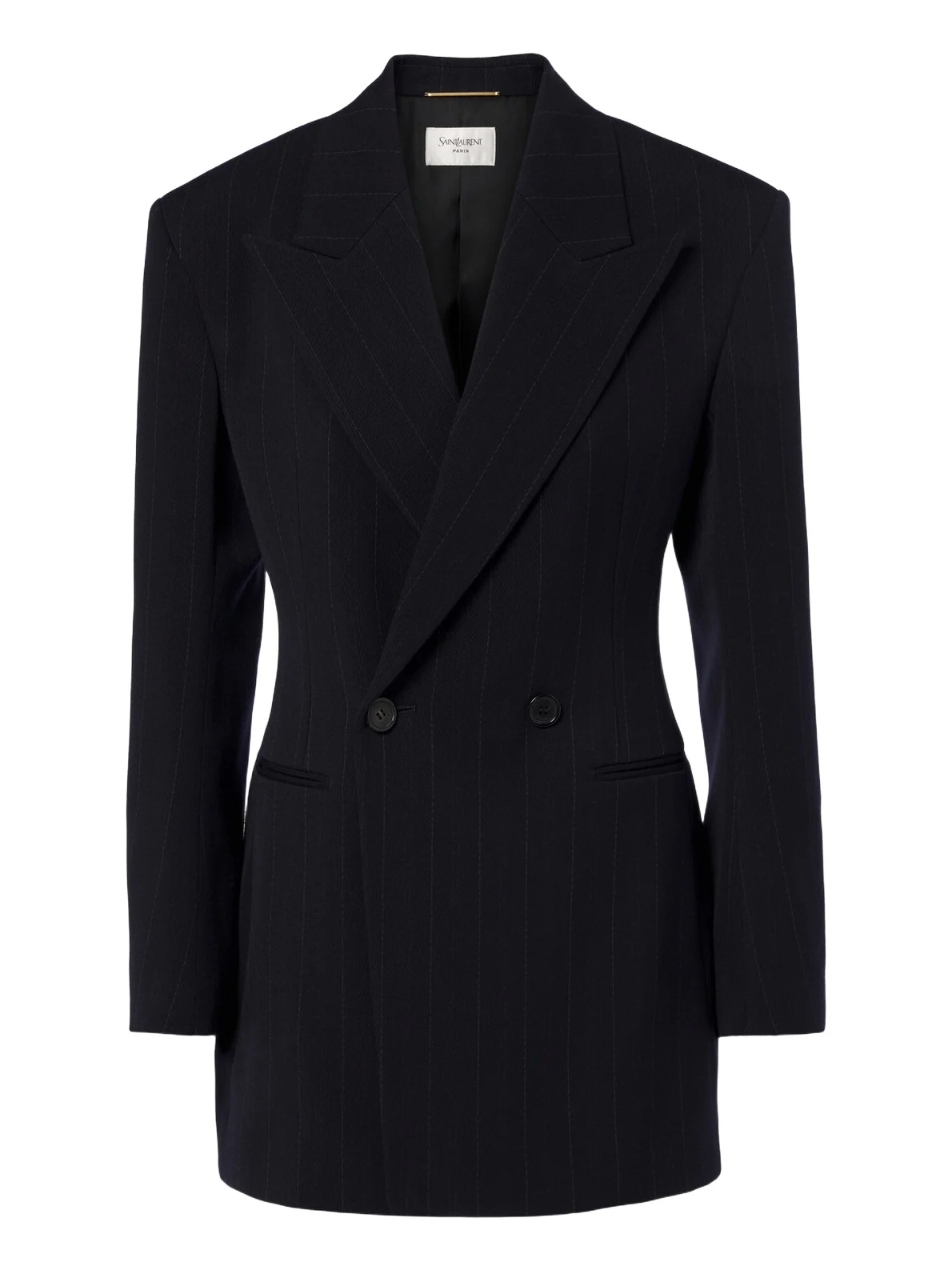 Saint Laurent Chalk stripe double-breasted wool blazer