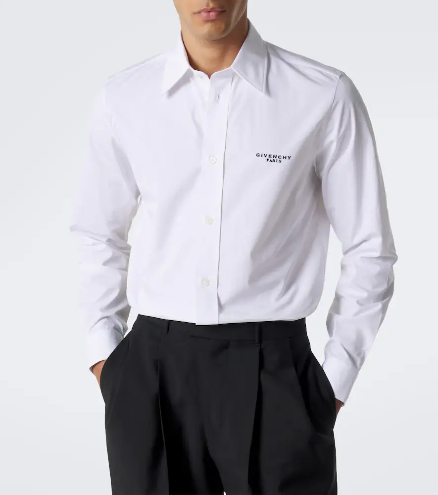 Givenchy Logo embroidered cotton poplin shirt | Thumbnail 2 Givenchy Logo embroidered cotton poplin shirt | Thumbnail 2