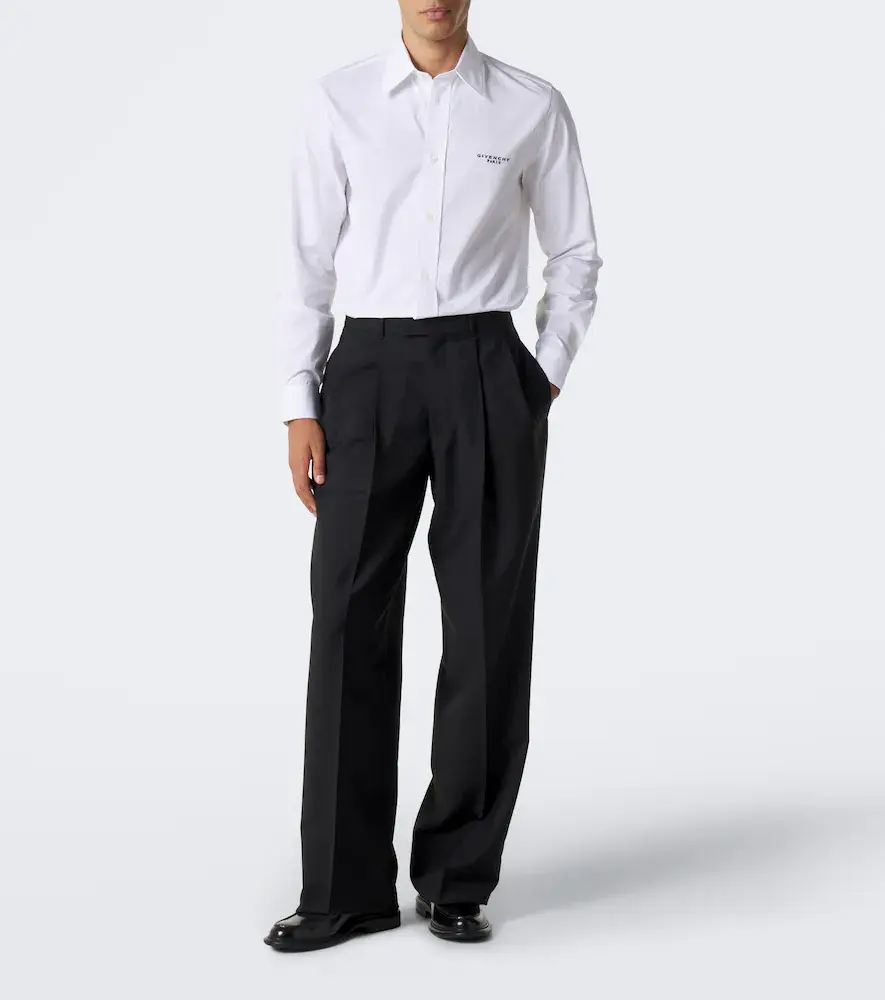 Givenchy Logo embroidered cotton poplin shirt | Thumbnail 3 Givenchy Logo embroidered cotton poplin shirt | Thumbnail 3