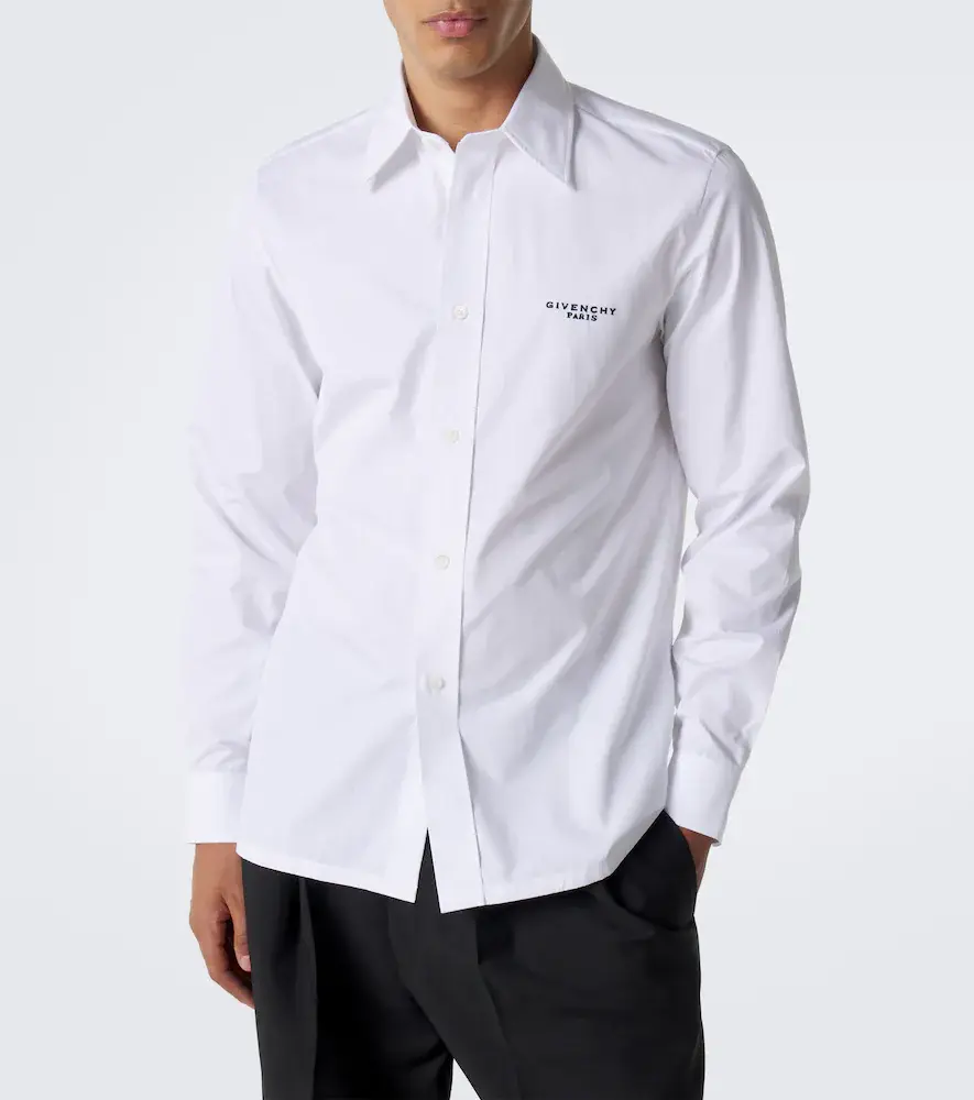 Givenchy Logo embroidered cotton poplin shirt | Thumbnail 6 Givenchy Logo embroidered cotton poplin shirt | Thumbnail 6