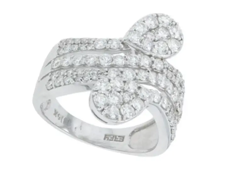 Wish Fine Jewelry 1.64ct Diamond 14K Gold Bypass Ring | Image 1 Wish Fine Jewelry 1.64ct Diamond 14K Gold Bypass Ring | Image 1