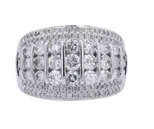 Wish Fine Jewelry 2.00ct Diamond 14K Gold Dome Pave Ring | Image 1 Wish Fine Jewelry 2.00ct Diamond 14K Gold Dome Pave Ring | Image 1