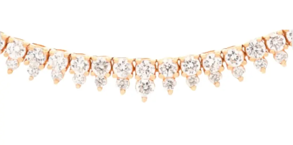 Wish Fine Jewelry 6.60ct Diamond 18K Stationed Tennis Necklace | Image 1 Wish Fine Jewelry 6.60ct Diamond 18K Stationed Tennis Necklace | Image 1