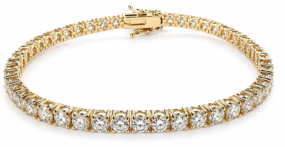 Wish Fine Jewelry 7.50ct Diamond 18K Gold Tennis Bracelet | Image 1 Wish Fine Jewelry 7.50ct Diamond 18K Gold Tennis Bracelet | Image 1