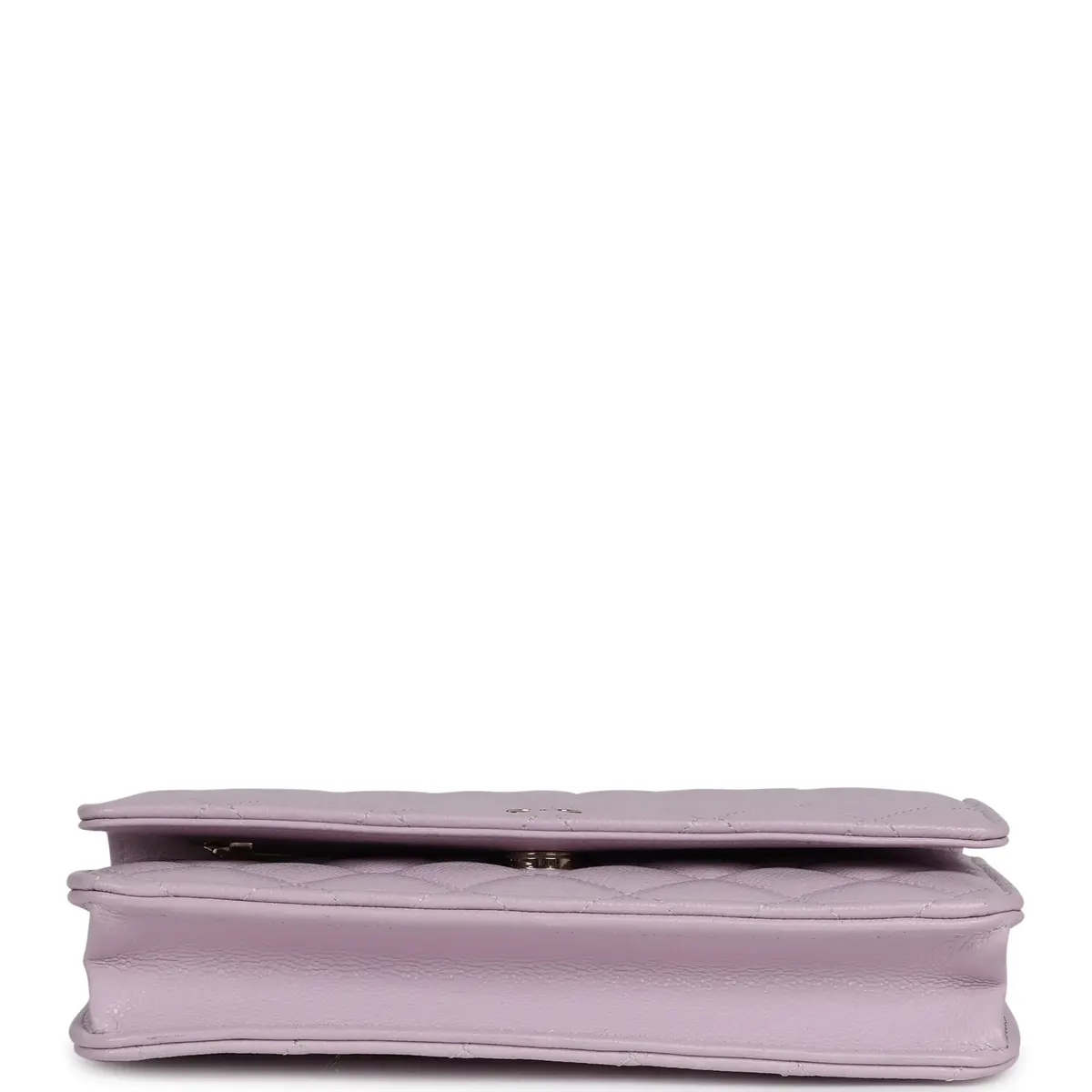 Chanel Chanel Classic Wallet On Chain WOC Light Purple Caviar Light Gold Hardware | Thumbnail 6
