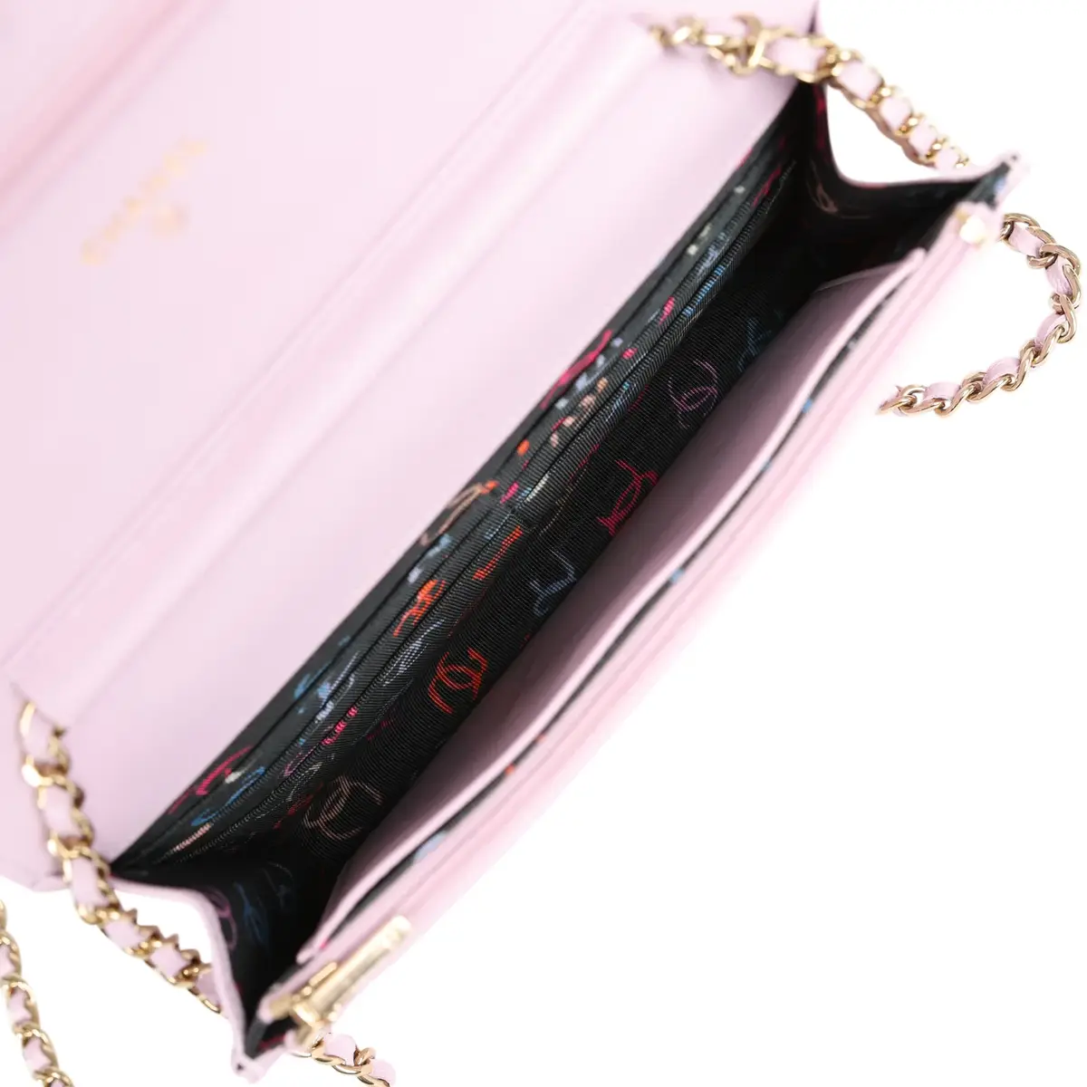 Chanel Chanel Classic Wallet On Chain WOC Light Purple Caviar Light Gold Hardware | Thumbnail 9