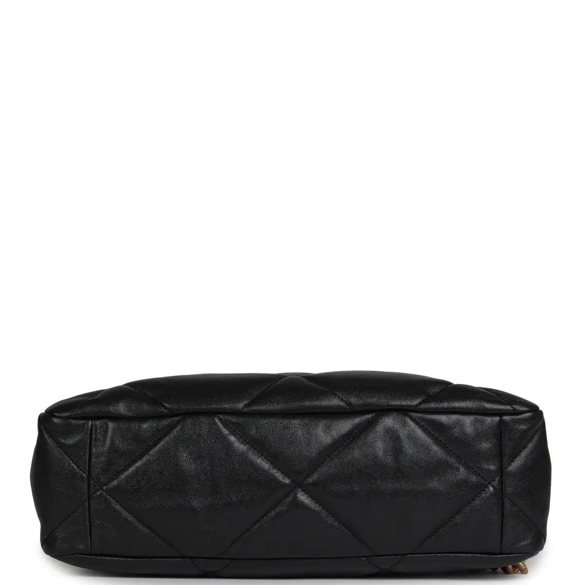 Chanel Chanel Large 19 Flap Bag Black Shiny Lambskin Mixed Metal Hardware | Thumbnail 6