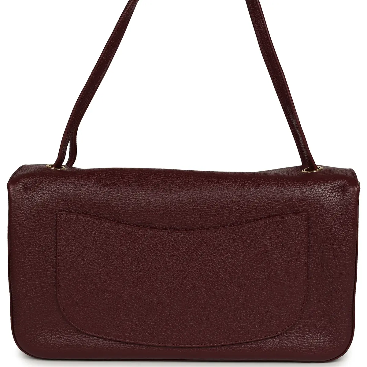Chanel Chanel Maxi "Souplissimo" Small Flap Bag Dark Burgundy Grained Calfskin Gold Hardware | Thumbnail 4 Chanel Chanel Maxi "Souplissimo" Small Flap Bag Dark Burgundy Grained Calfskin Gold Hardware | Thumbnail 4