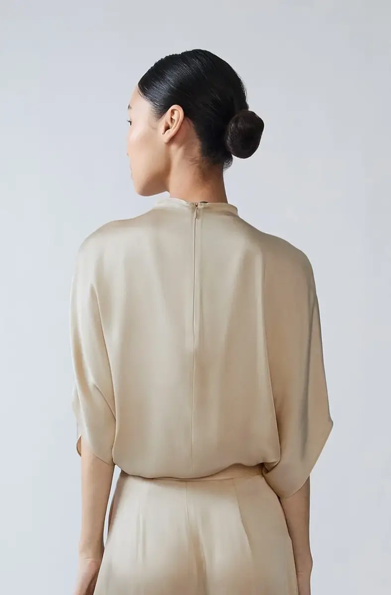 Lapointe Satin Cape Tee | Thumbnail 2