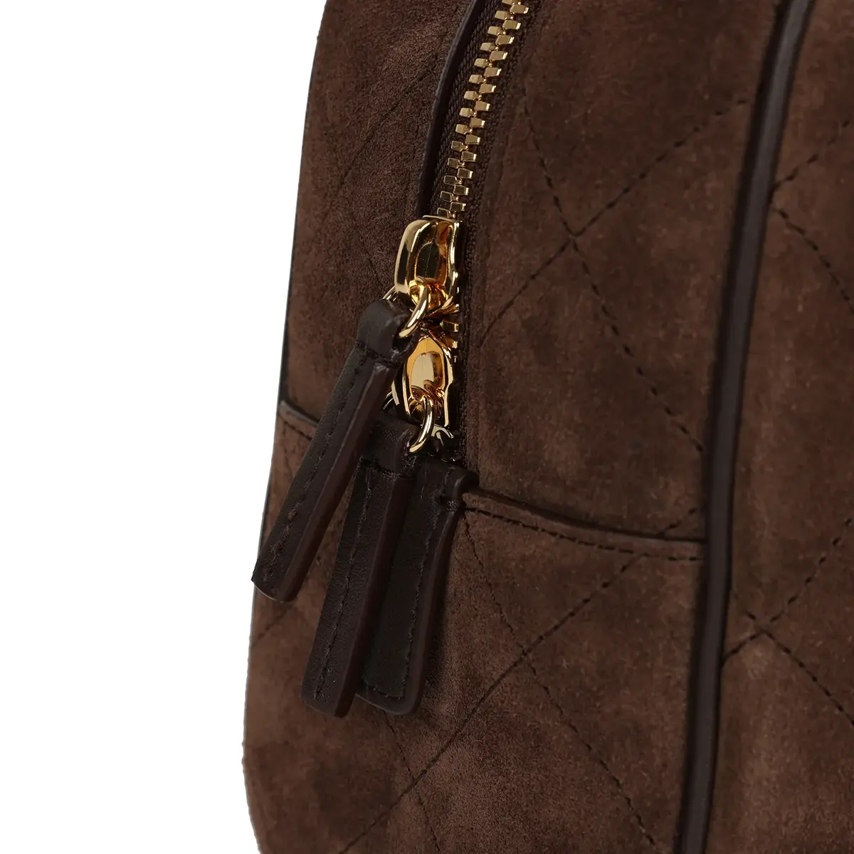 Chanel Chanel Small "Perfect Bowling" Bag Dark Brown Suede Gold Hardware | Thumbnail 7
