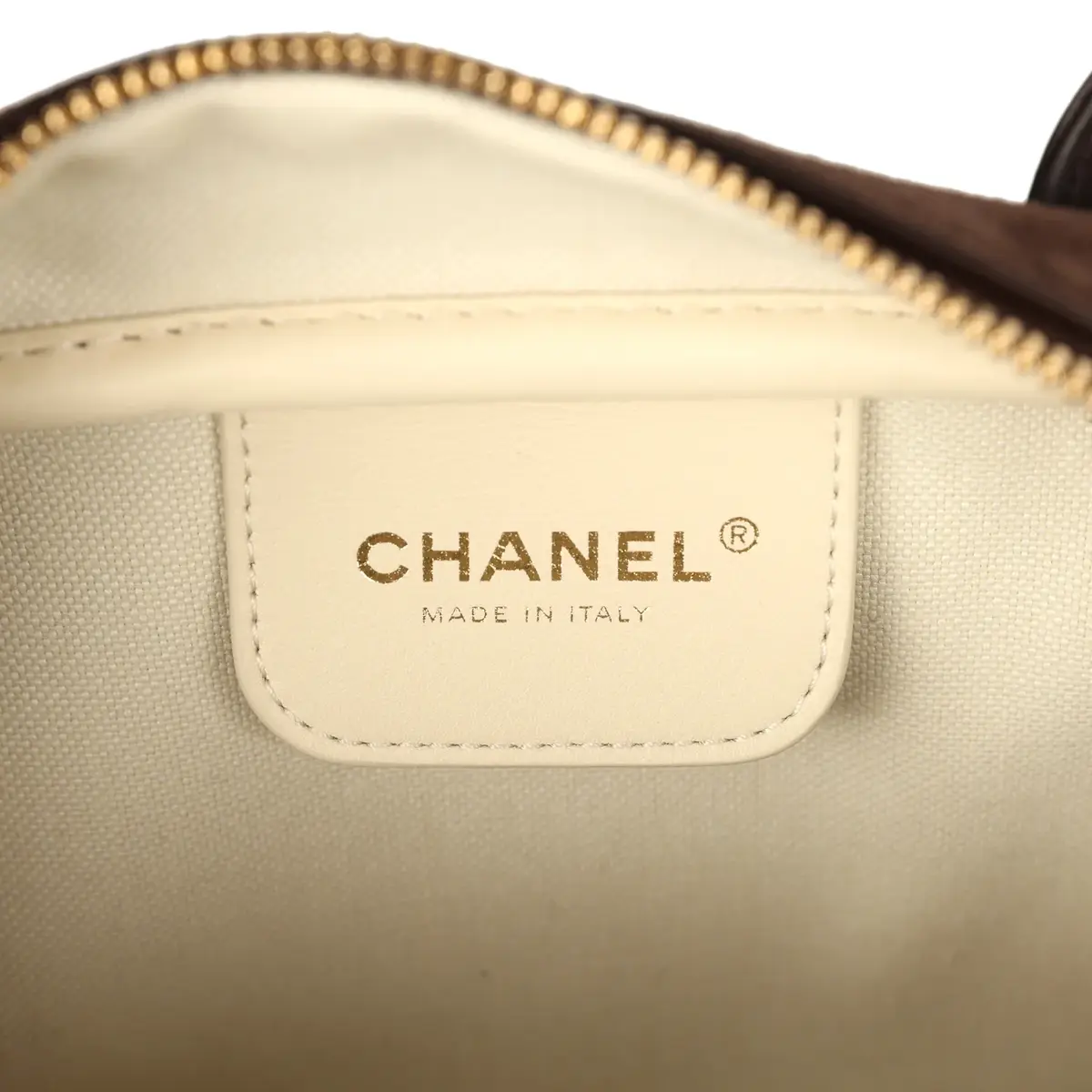 Chanel Chanel Small "Perfect Bowling" Bag Dark Brown Suede Gold Hardware | Thumbnail 9