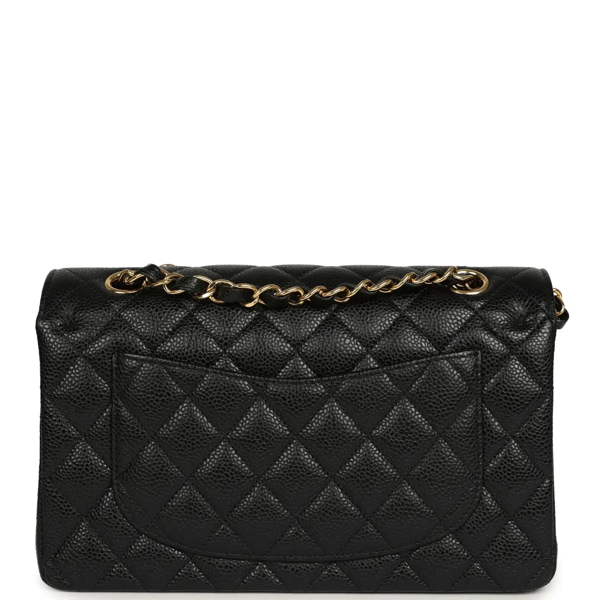 Chanel Chanel Small Classic Double Flap Bag Black Caviar Gold Hardware | Thumbnail 4