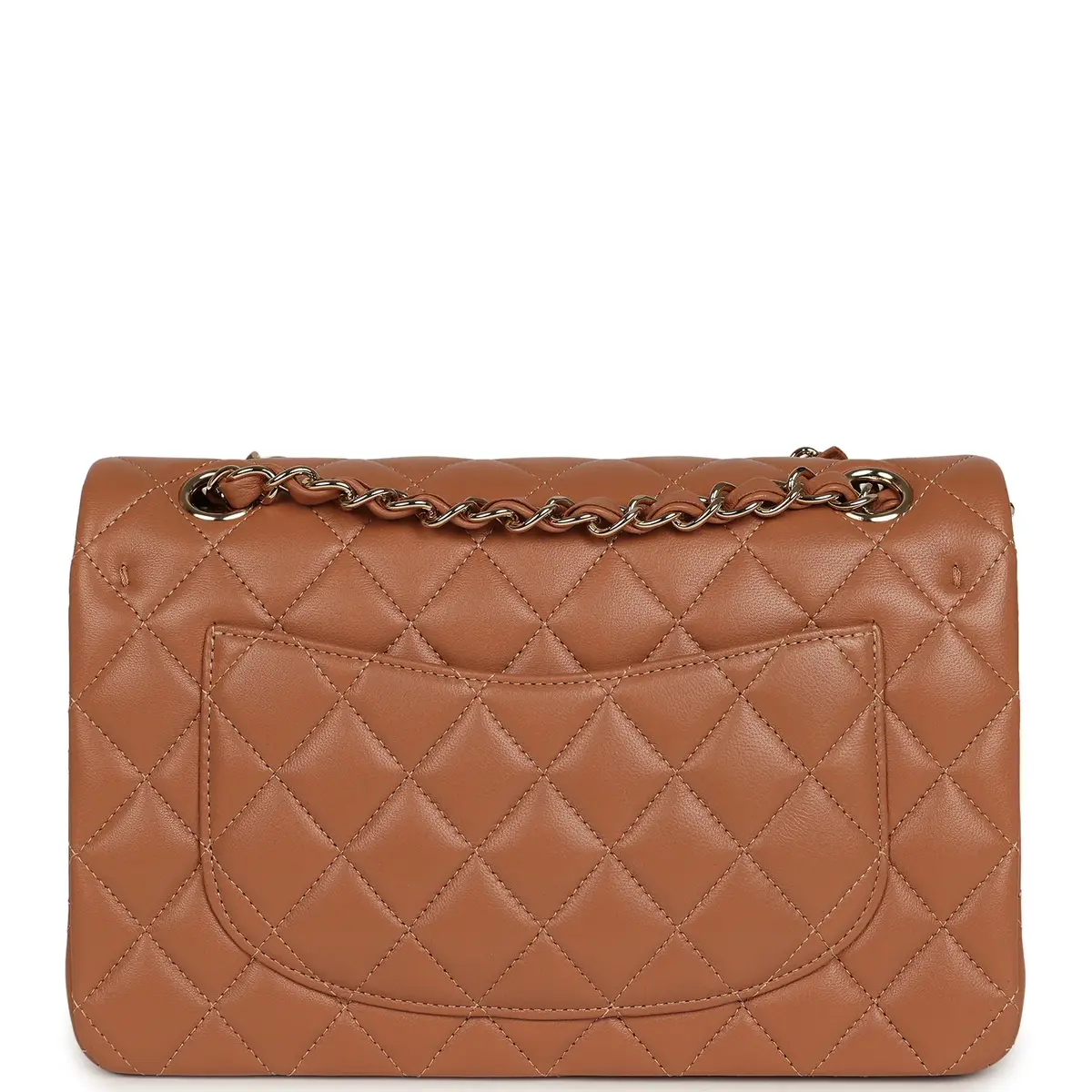 Chanel Chanel Small Classic Double Flap Bag Caramel Lambskin Light Gold Hardware | Thumbnail 4 Chanel Chanel Small Classic Double Flap Bag Caramel Lambskin Light Gold Hardware | Thumbnail 4