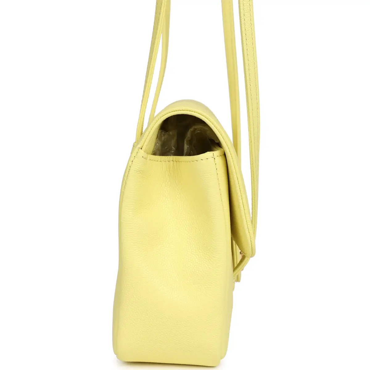 Chanel Chanel Small Preppy Coco Flap Bag Light Yellow Caviar Brushed Gold Hardware | Thumbnail 3 Chanel Chanel Small Preppy Coco Flap Bag Light Yellow Caviar Brushed Gold Hardware | Thumbnail 3