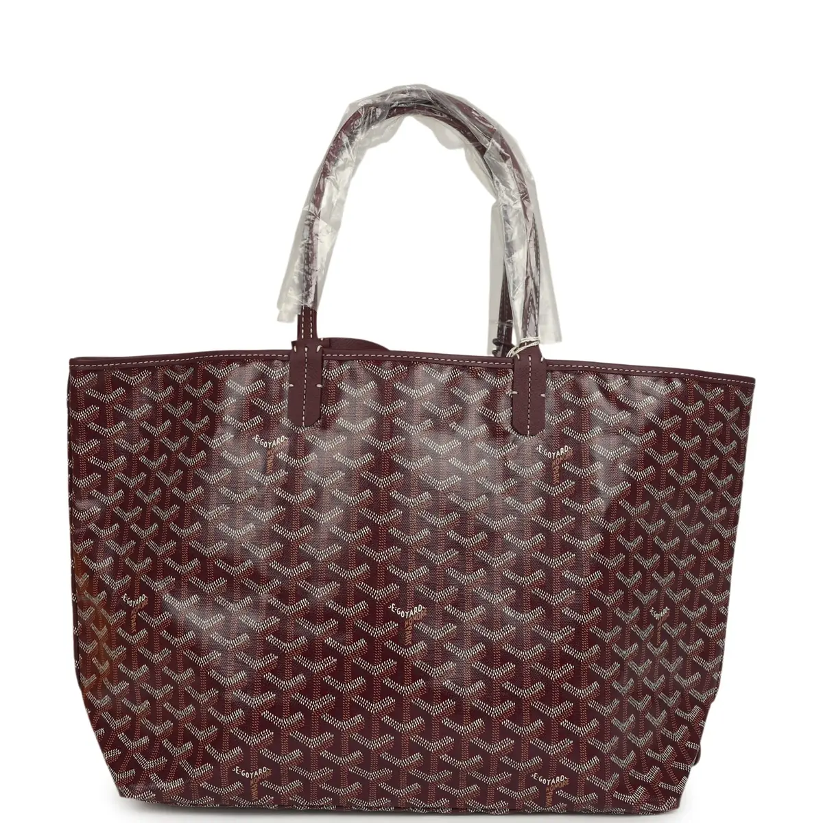 goyard Goyard Goyardine Canvas Burgundy Saint Louis PM Tote Palladium Hardware | Thumbnail 4 goyard Goyard Goyardine Canvas Burgundy Saint Louis PM Tote Palladium Hardware | Thumbnail 4