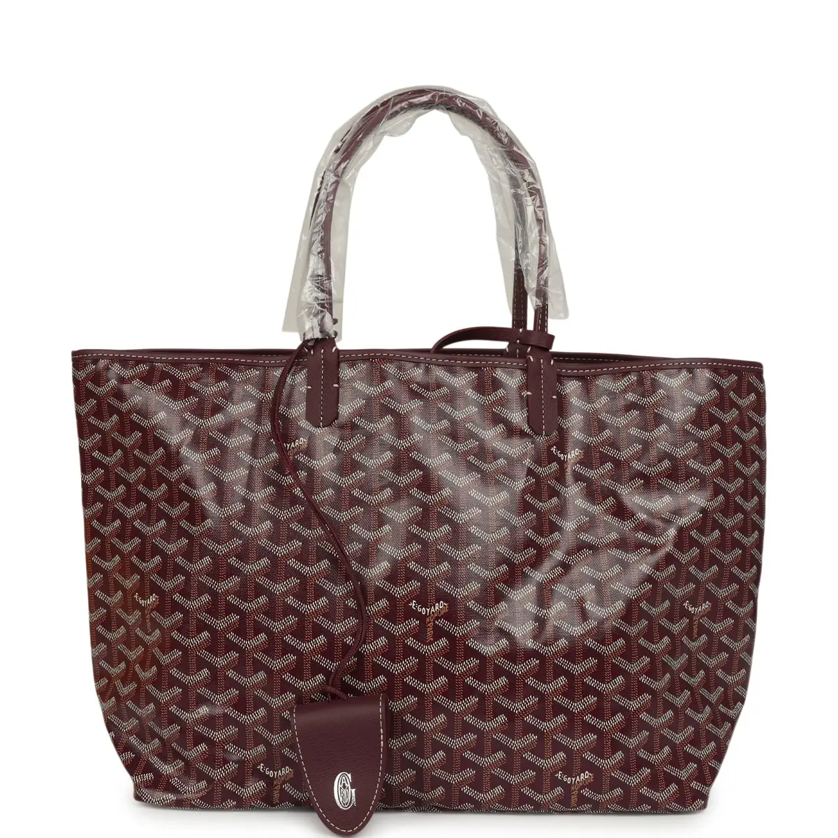 goyard Goyard Goyardine Canvas Burgundy Saint Louis PM Tote Palladium Hardware | Image 1 goyard Goyard Goyardine Canvas Burgundy Saint Louis PM Tote Palladium Hardware | Image 1