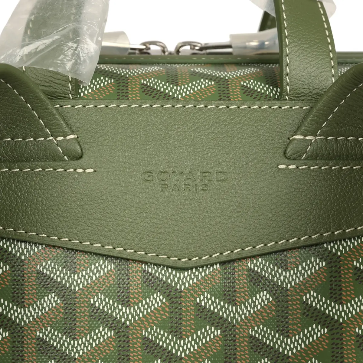 goyard Goyard Goyardine Cisalpin Backpack Khaki Palladium Hardware | Thumbnail 7 goyard Goyard Goyardine Cisalpin Backpack Khaki Palladium Hardware | Thumbnail 7