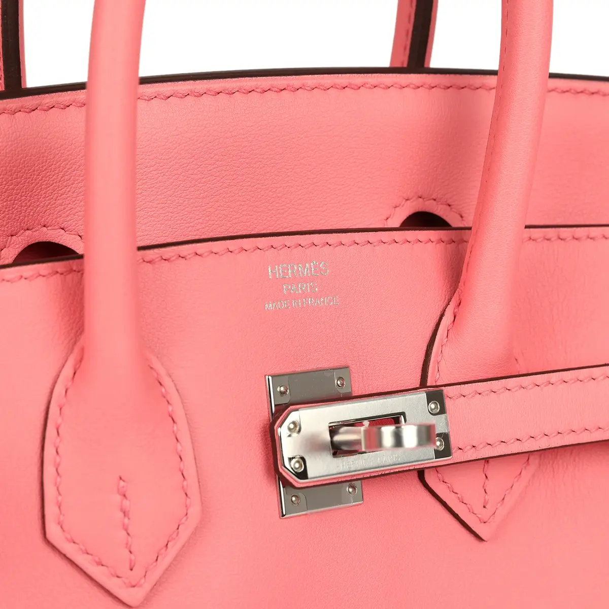 HERMÈS Hermes Birkin 25 Rose D'Ete Swift Palladium Hardware | Thumbnail 7