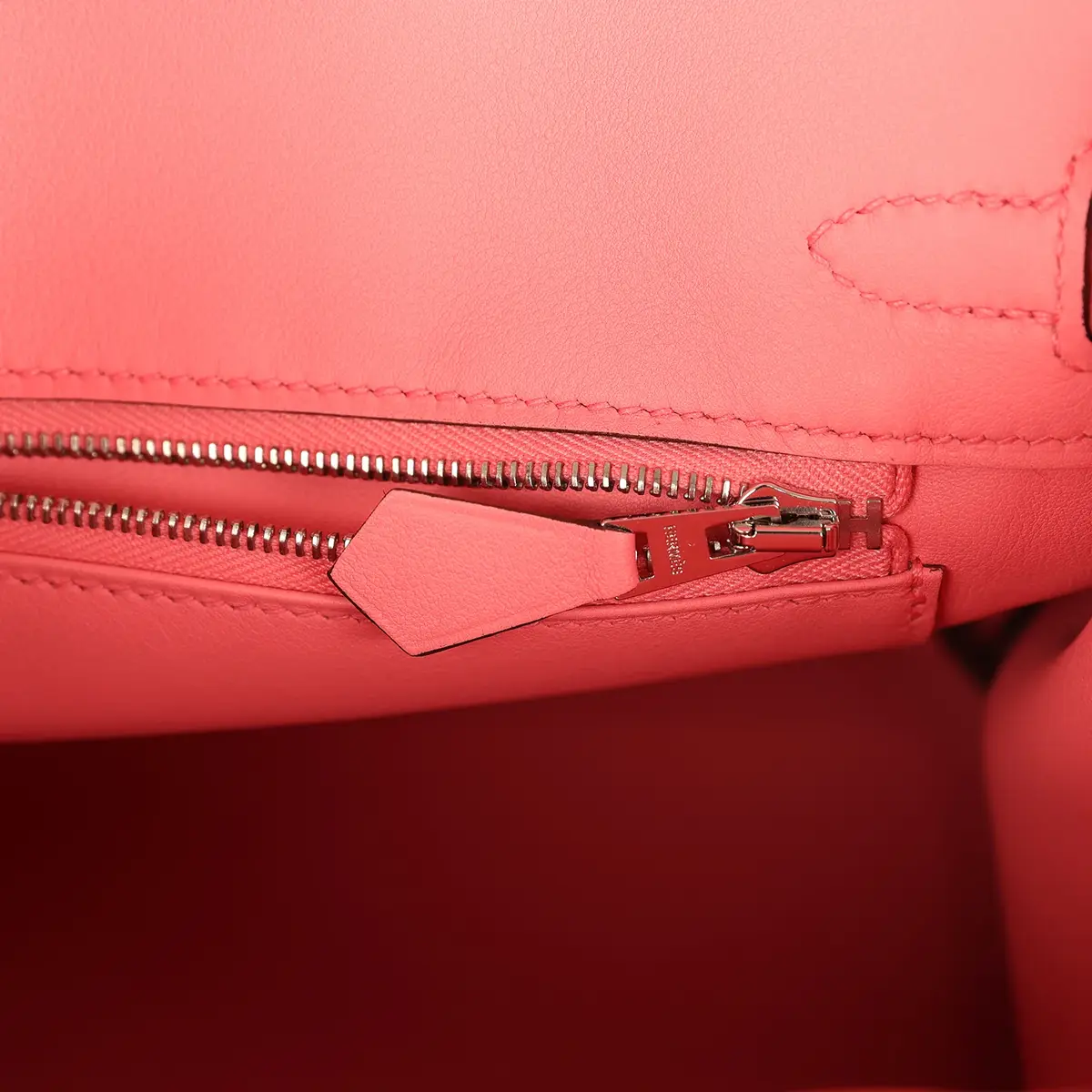 HERMÈS Hermes Birkin 25 Rose D'Ete Swift Palladium Hardware | Thumbnail 9