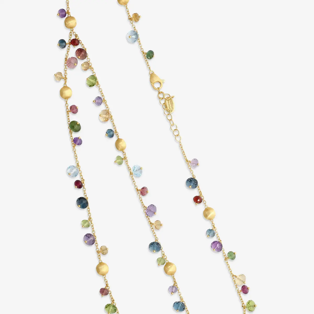 MARCO BICEGO Marco Bicego Africa Multi-Gemstone 18K Yellow Gold Double Necklace by The Solist | Thumbnail 3 MARCO BICEGO Marco Bicego Africa Multi-Gemstone 18K Yellow Gold Double Necklace by The Solist | Thumbnail 3