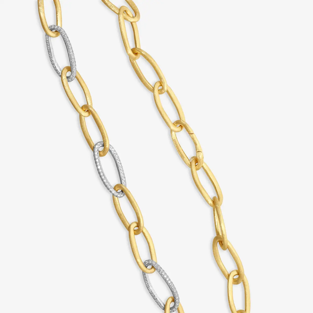 MARCO BICEGO Marco Bicego Jaipur Link 18K Yellow & White Gold Diamond Link Necklace by The Solist | Thumbnail 3 MARCO BICEGO Marco Bicego Jaipur Link 18K Yellow & White Gold Diamond Link Necklace by The Solist | Thumbnail 3