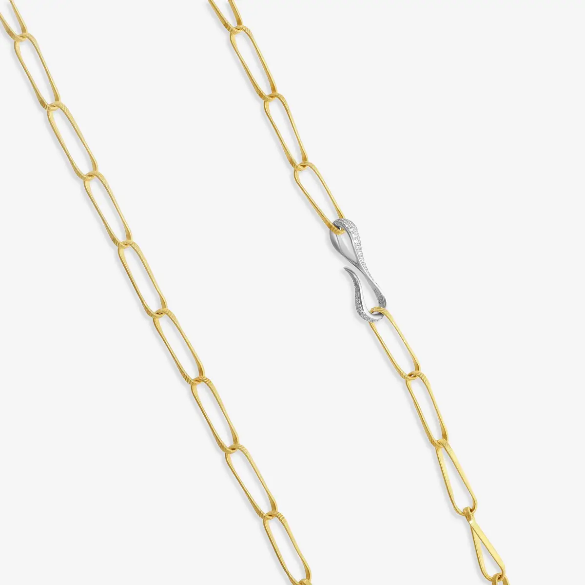 MARCO BICEGO Marco Bicego Marrakech Onde 18K Yellow & White Gold Diamond Necklace by The Solist | Thumbnail 3 MARCO BICEGO Marco Bicego Marrakech Onde 18K Yellow & White Gold Diamond Necklace by The Solist | Thumbnail 3