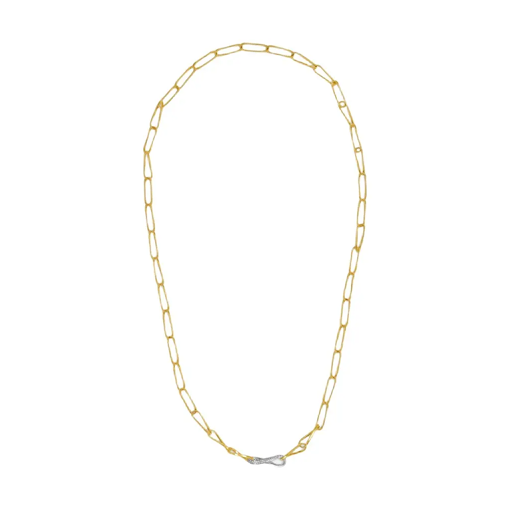 MARCO BICEGO Marco Bicego Marrakech Onde 18K Yellow & White Gold Diamond Necklace by The Solist | Image 1 MARCO BICEGO Marco Bicego Marrakech Onde 18K Yellow & White Gold Diamond Necklace by The Solist | Image 1