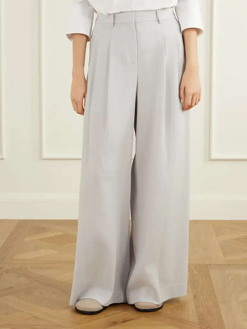 TWP Avery Stretch Wool-crepe Wide-leg Pants | Thumbnail 3