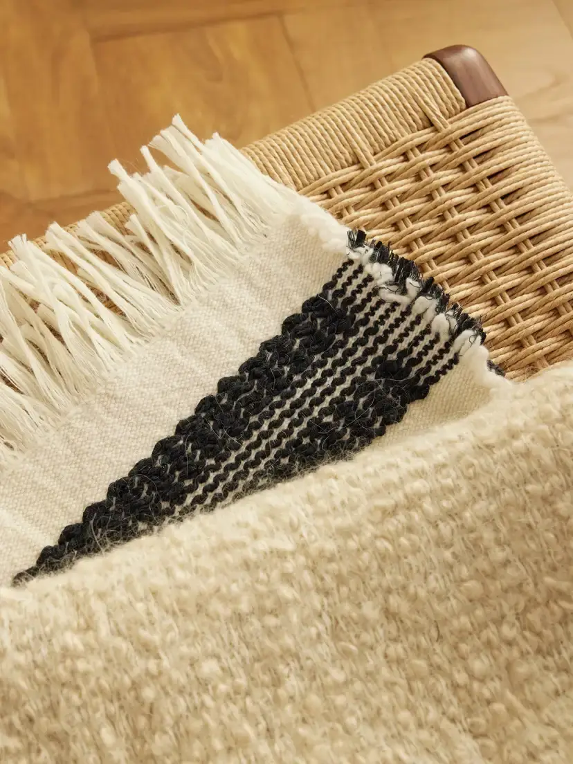 The House of Lyria Cicatrice Fringed Striped Mohair-blend Throw | Thumbnail 3 The House of Lyria Cicatrice Fringed Striped Mohair-blend Throw | Thumbnail 3