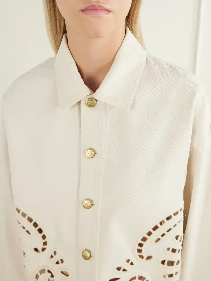 Ulla Johnson Bobbi Embroidered Denim Jacket | Thumbnail 4 Ulla Johnson Bobbi Embroidered Denim Jacket | Thumbnail 4