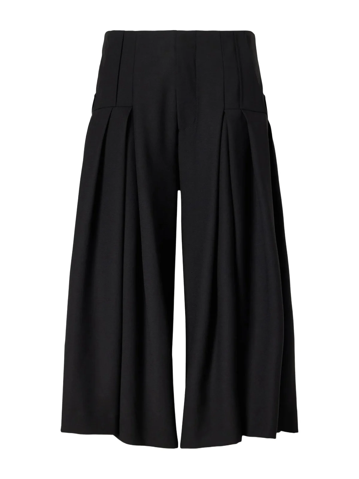 LIBEROWE Pleated Wool-fresco Culotte Shorts