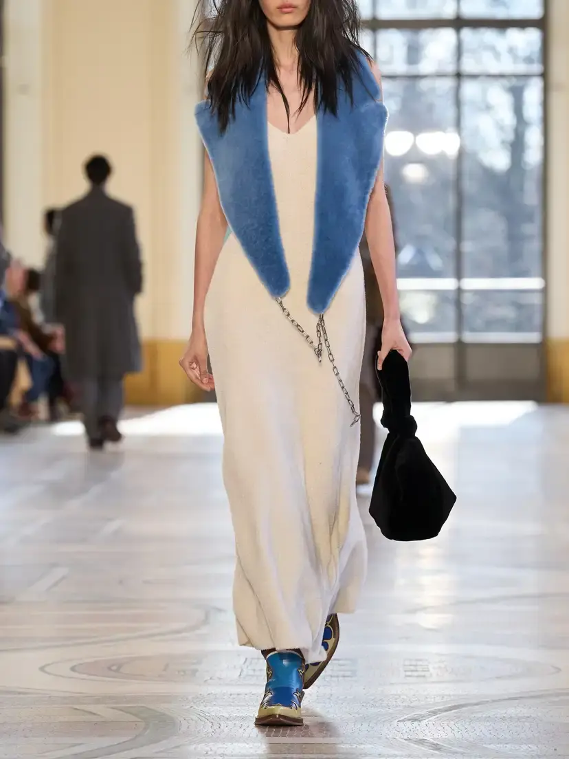 Gabriela Hearst Lady Hall Plush-effect Cashmere And Silk-blend Maxi Dress | Thumbnail 5