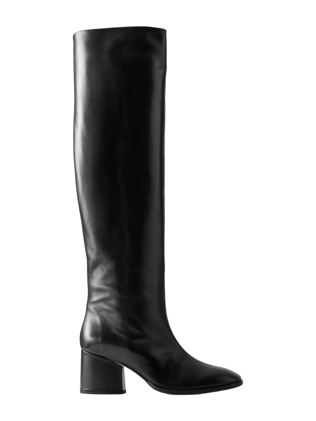 aeyde Almut Patent Leather Knee Boots
