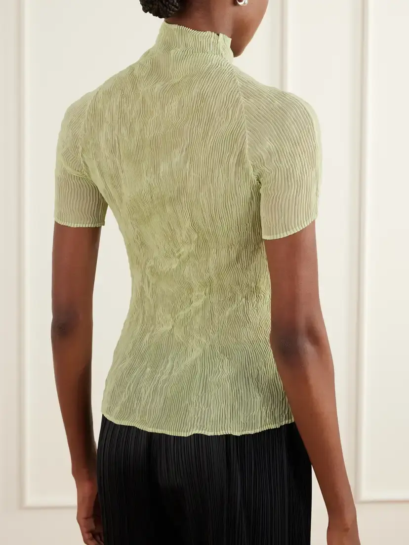 Issey Miyake Twist Plissé-chiffon Blouse | Thumbnail 3 Issey Miyake Twist Plissé-chiffon Blouse | Thumbnail 3