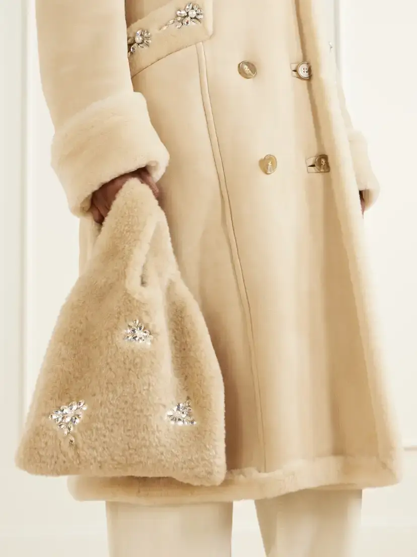 Simone Rocha Shearling-effect Shoulder Bag | Thumbnail 2