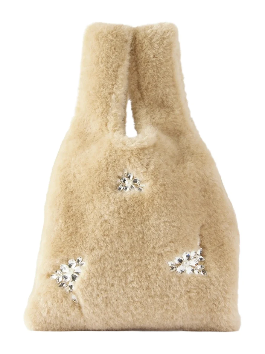 Shearling-effect Shoulder Bag Shearling-effect Shoulder Bag