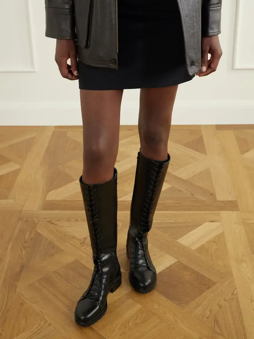 aeyde Rikki 45 Leather Knee Boots | Thumbnail 2