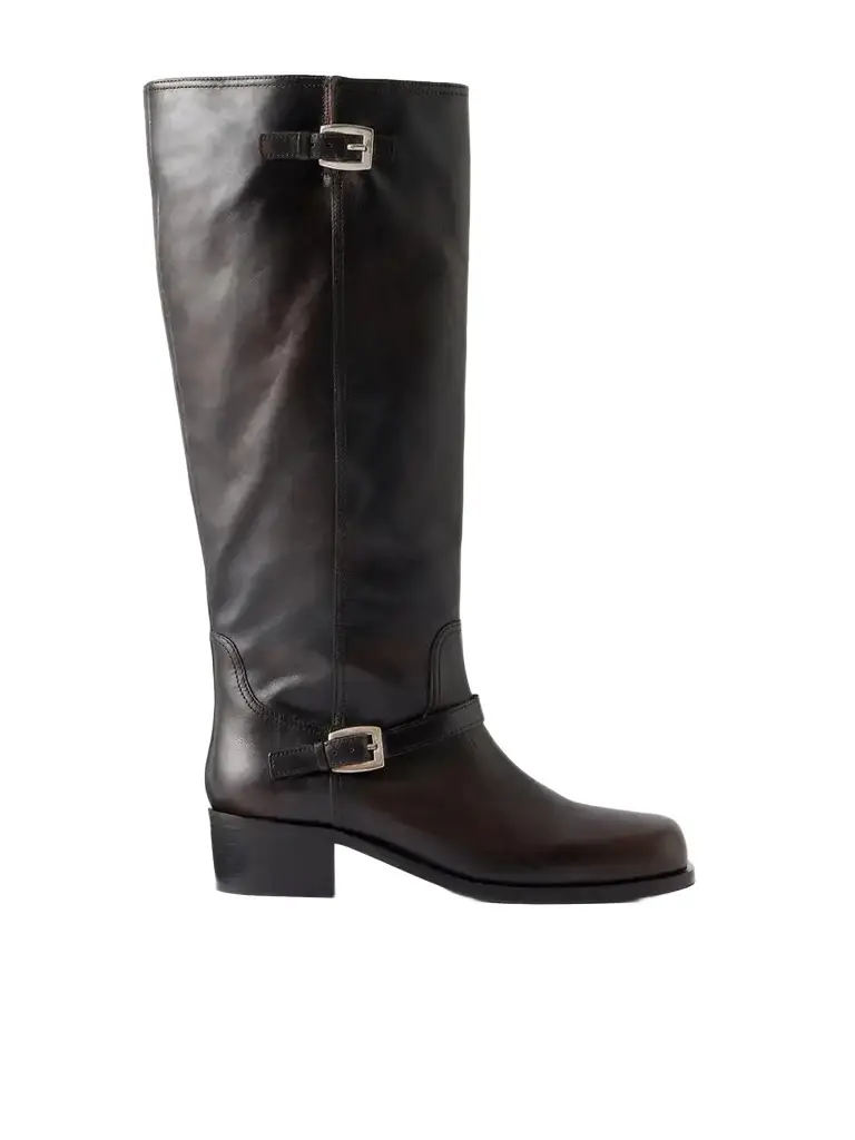 Staud Brooklyn Leather Knee Boots